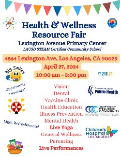 Community Health and Wellness Fair Flyer